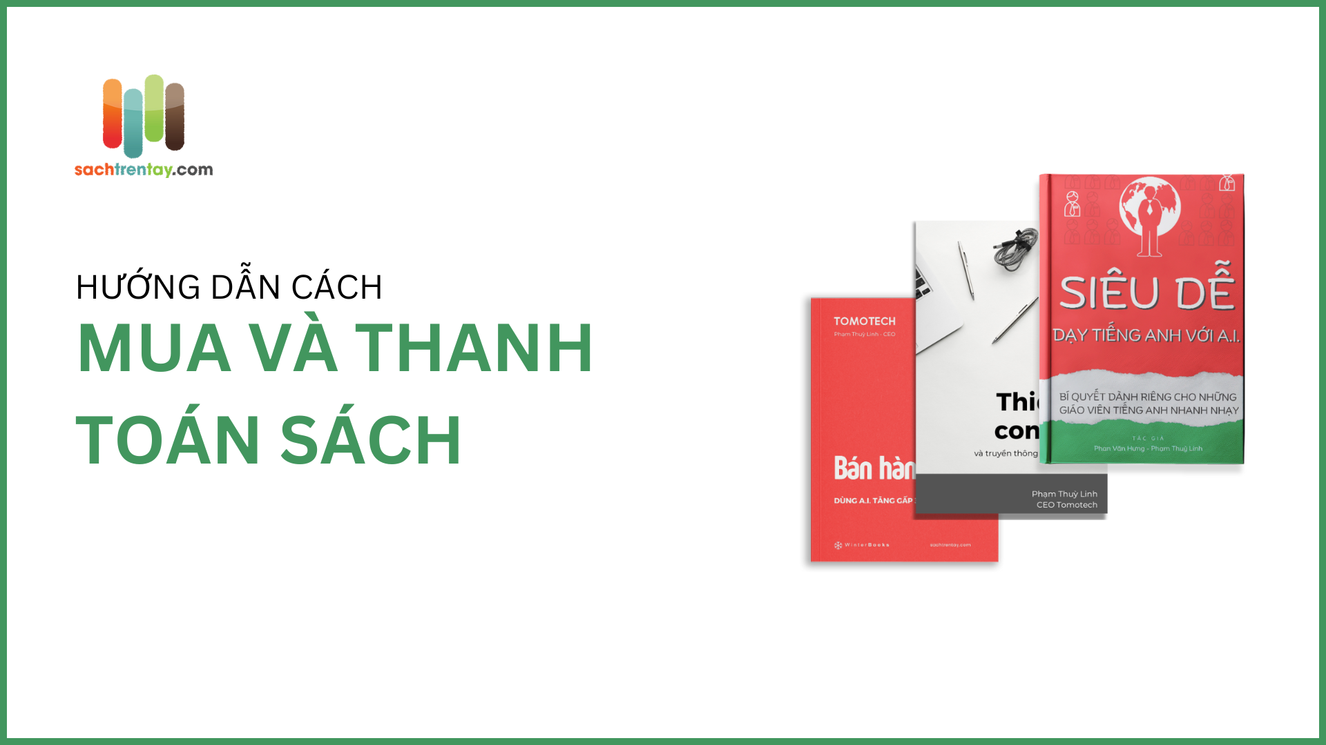 Hướng dẫn mua và thanh toán sách